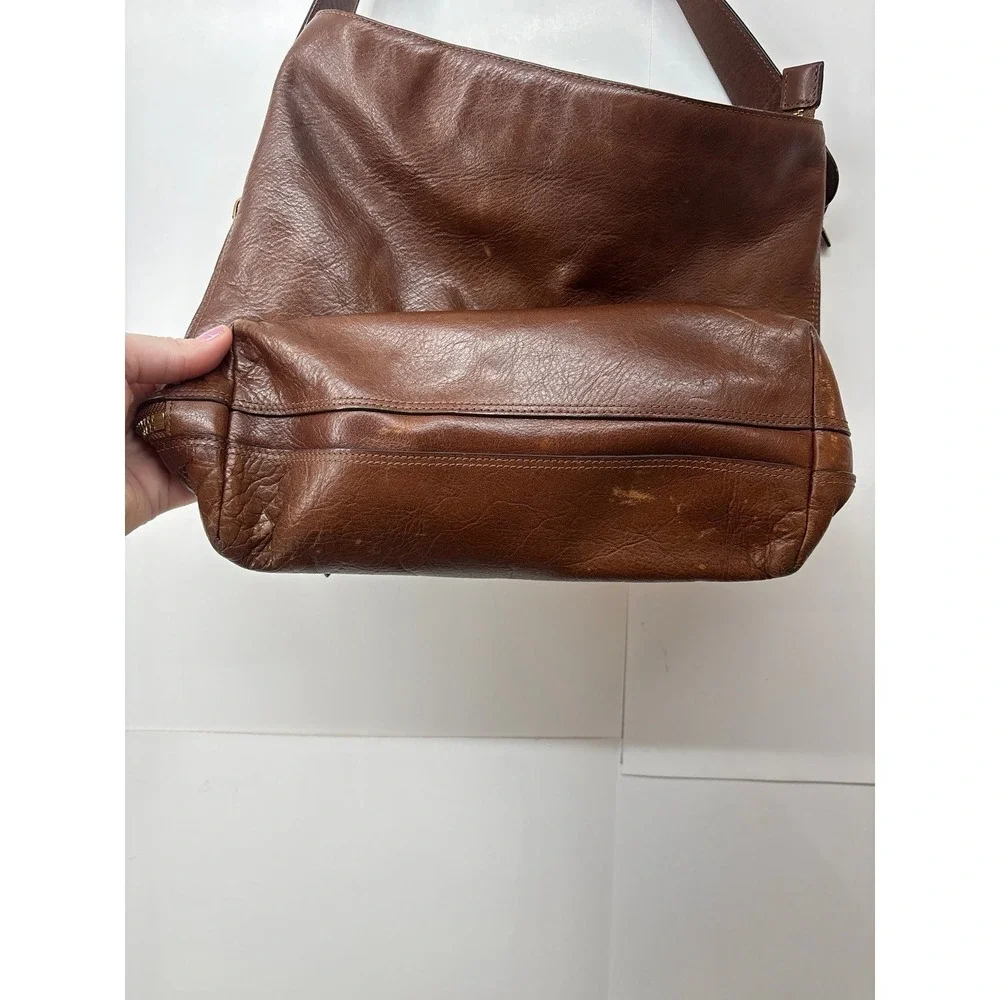 Fossil Maya Hobo Bag, Brown Leather Hobo Purse